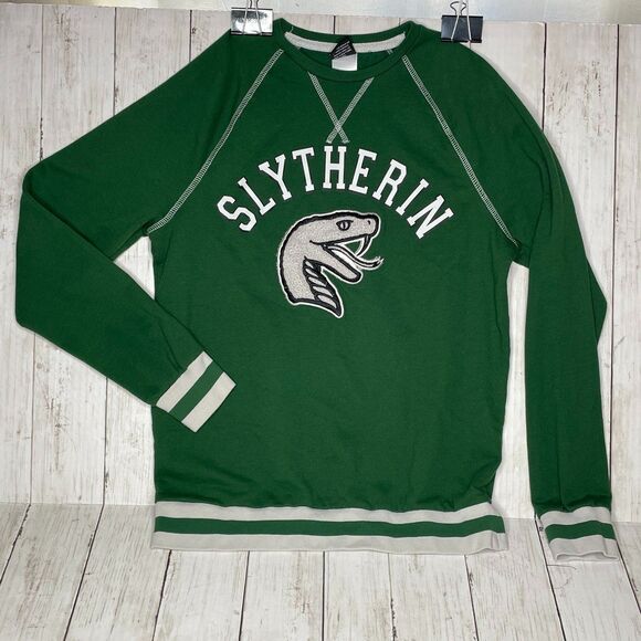 Harry Potter Wizarding World Green Slytherin Snake Sweatshirt S - Picture 1 of 10